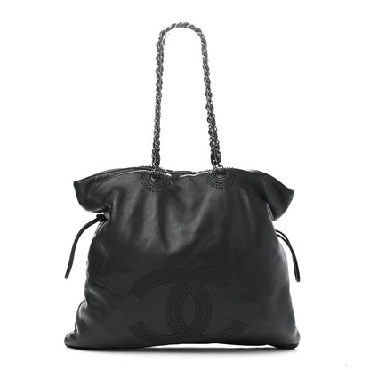 Chanel Lambskin CC Studded Bonbons Tote Black 1 of 9