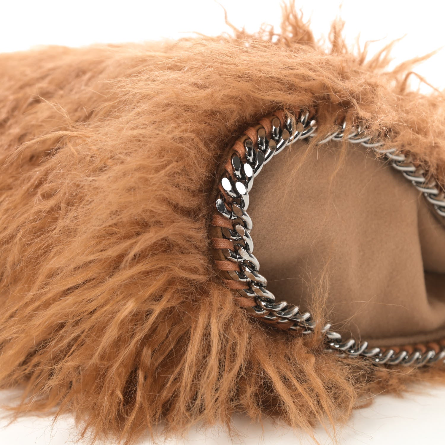 Stella McCartney Eco Fur Mini Falabella Tote Camel 10 of 11
