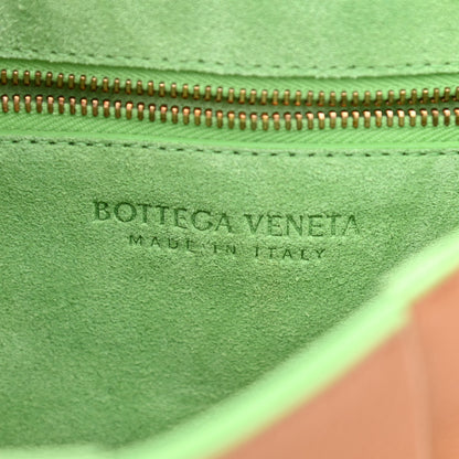 Bottega Veneta Buffalo Maxi Intrecciato Cassette Bicolor Crossbody Bag Caramel Pistachio 6 of 10