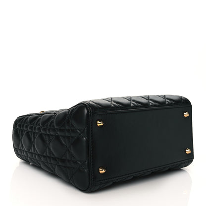 Christian Dior Lambskin Cannage Medium Lady Dior Black 4 of 10