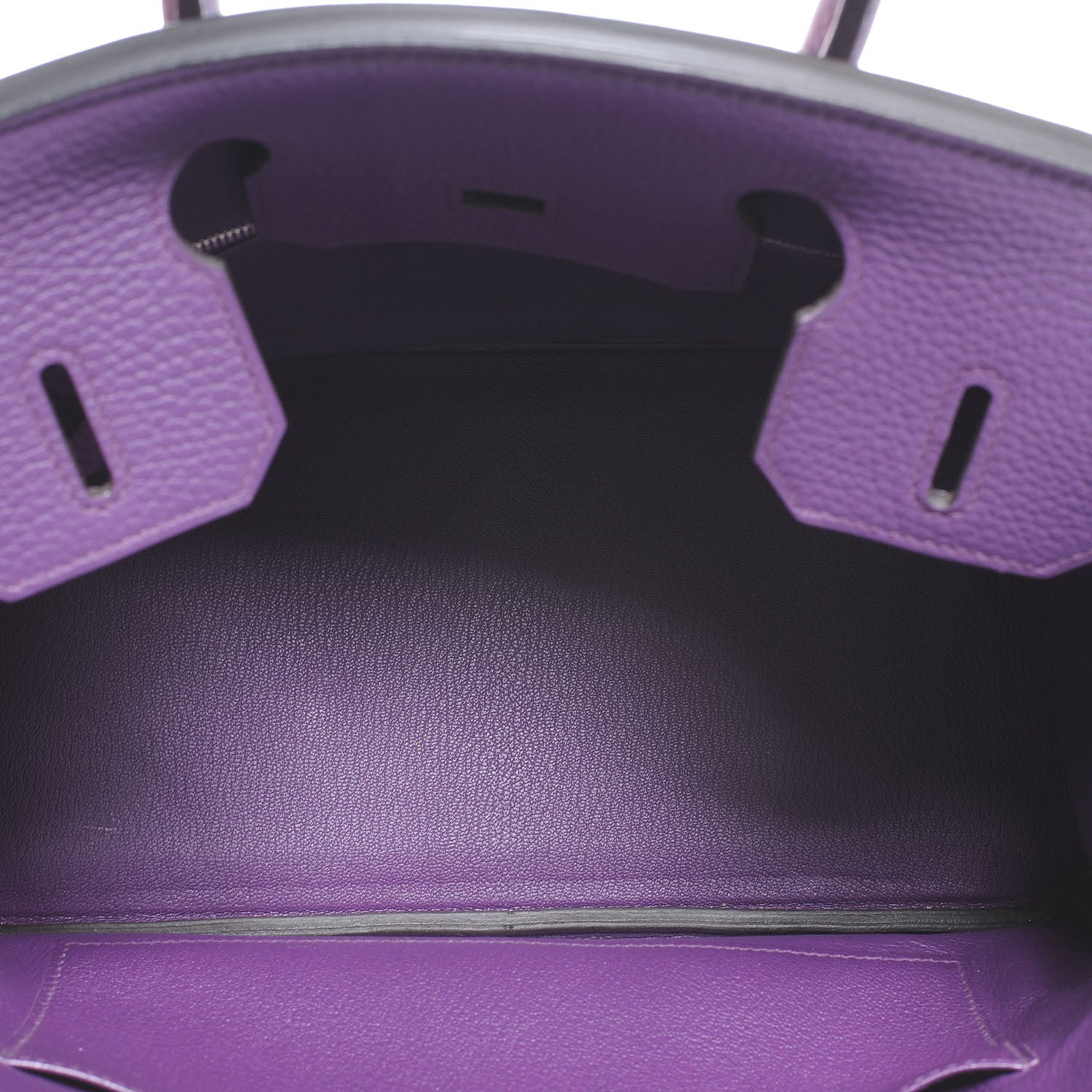 Hermes Taurillon Clemence Birkin 30 Ultraviolet 6 of 9