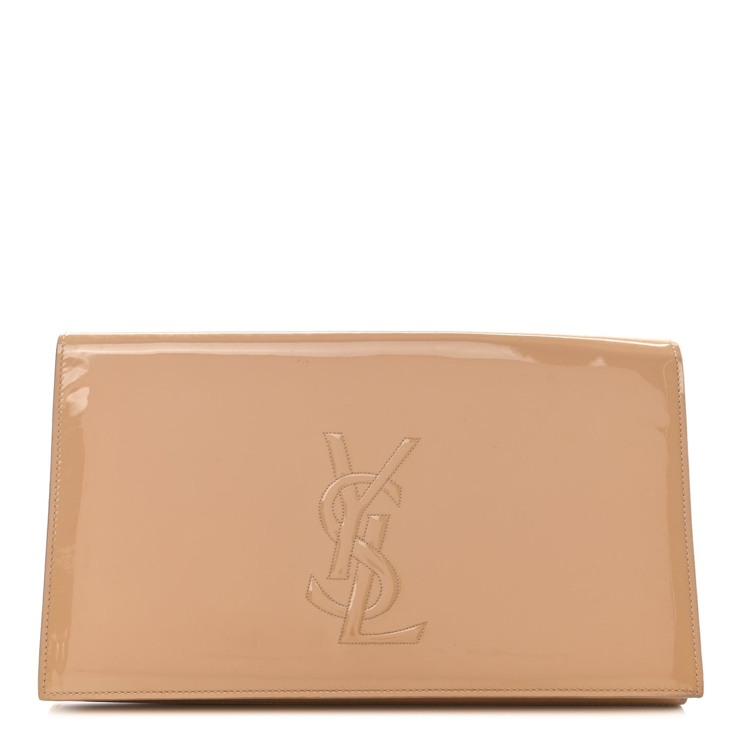 Patent Calfskin Monogram Large Belle De Jour Clutch Chair