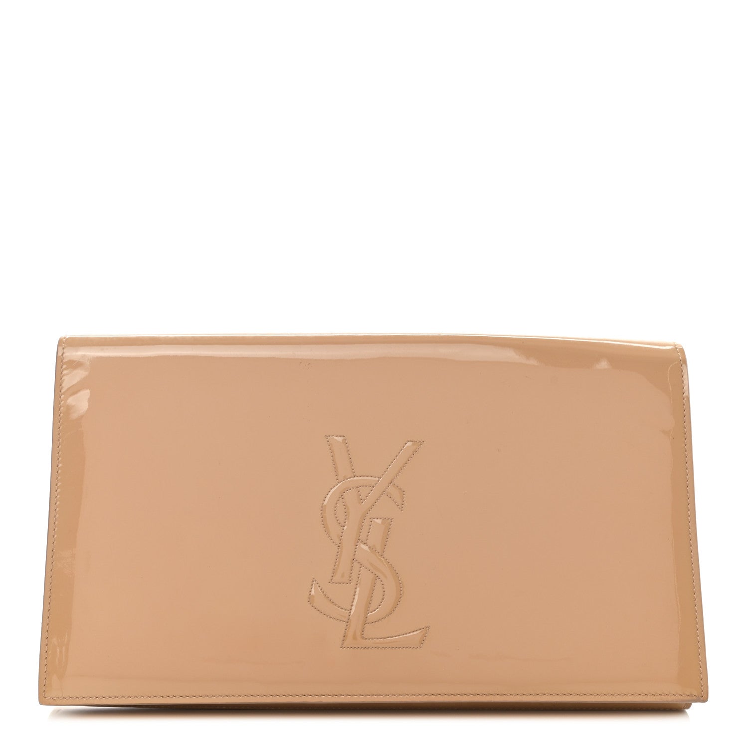 Saint Laurent Patent Calfskin Monogram Large Belle De Jour Clutch Chair 1 of 7