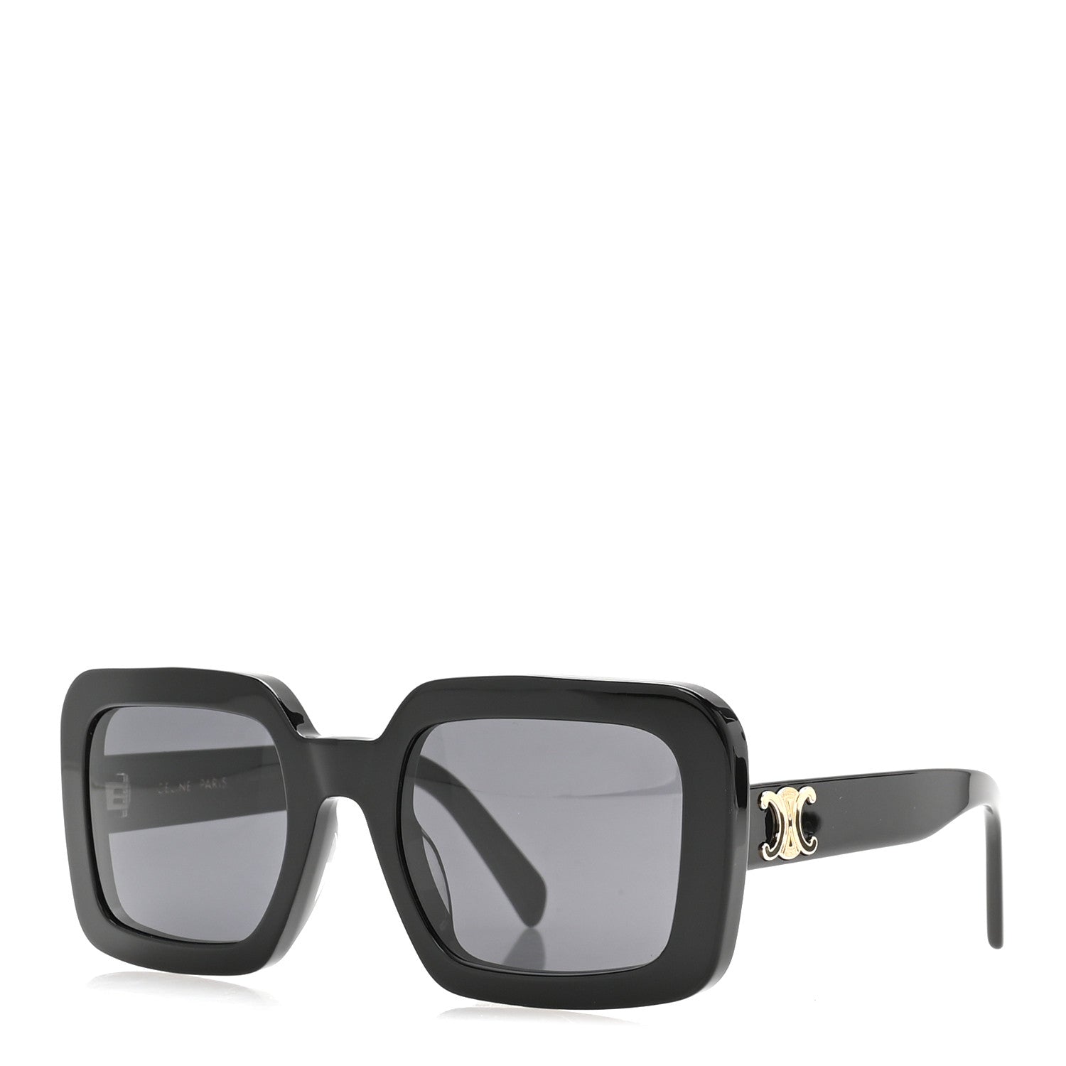 Celine Acetate Triomphe 01 Sunglasses CL 40304U Black 1 of 8