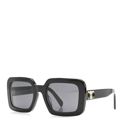 Celine Acetate Triomphe 01 Sunglasses CL 40304U Black 1 of 8