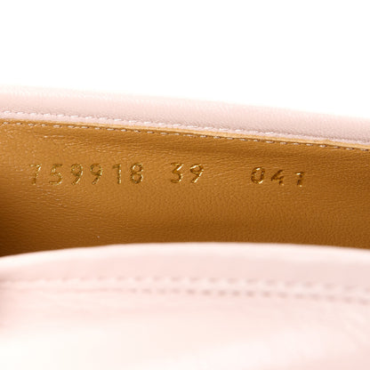 Gucci Malaga Kid Crystal Horsebit Womens Jordaan Loafers 39 Pink Hibiscus 9 of 9