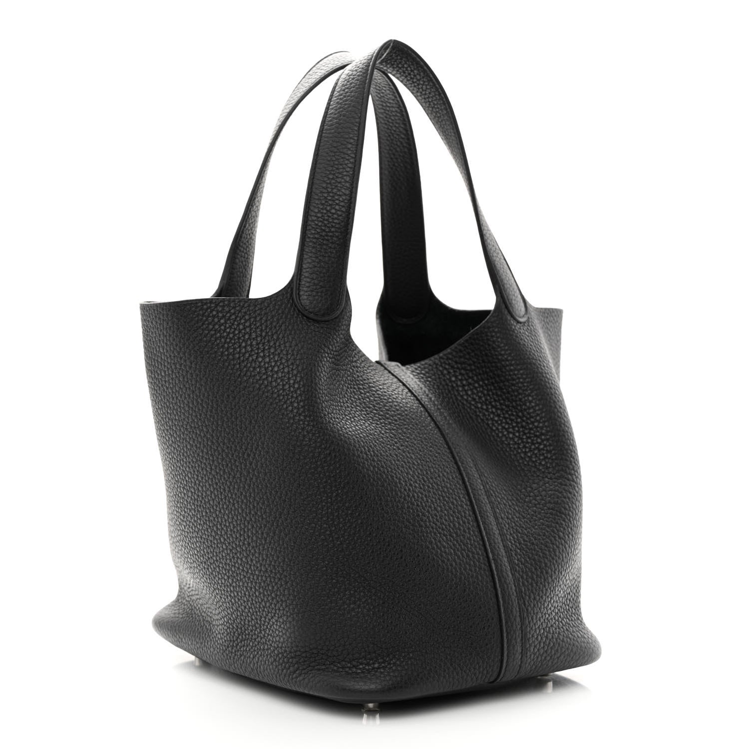 Hermes Taurillon Clemence Picotin Lock 22 MM Black 3 of 11
