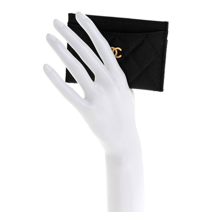 Chanel Caviar Quilted Card Holder Black 2 of 9
