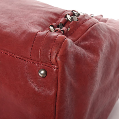 Chanel Calfskin Large East West Modern Chain Tote Red 14 of 15