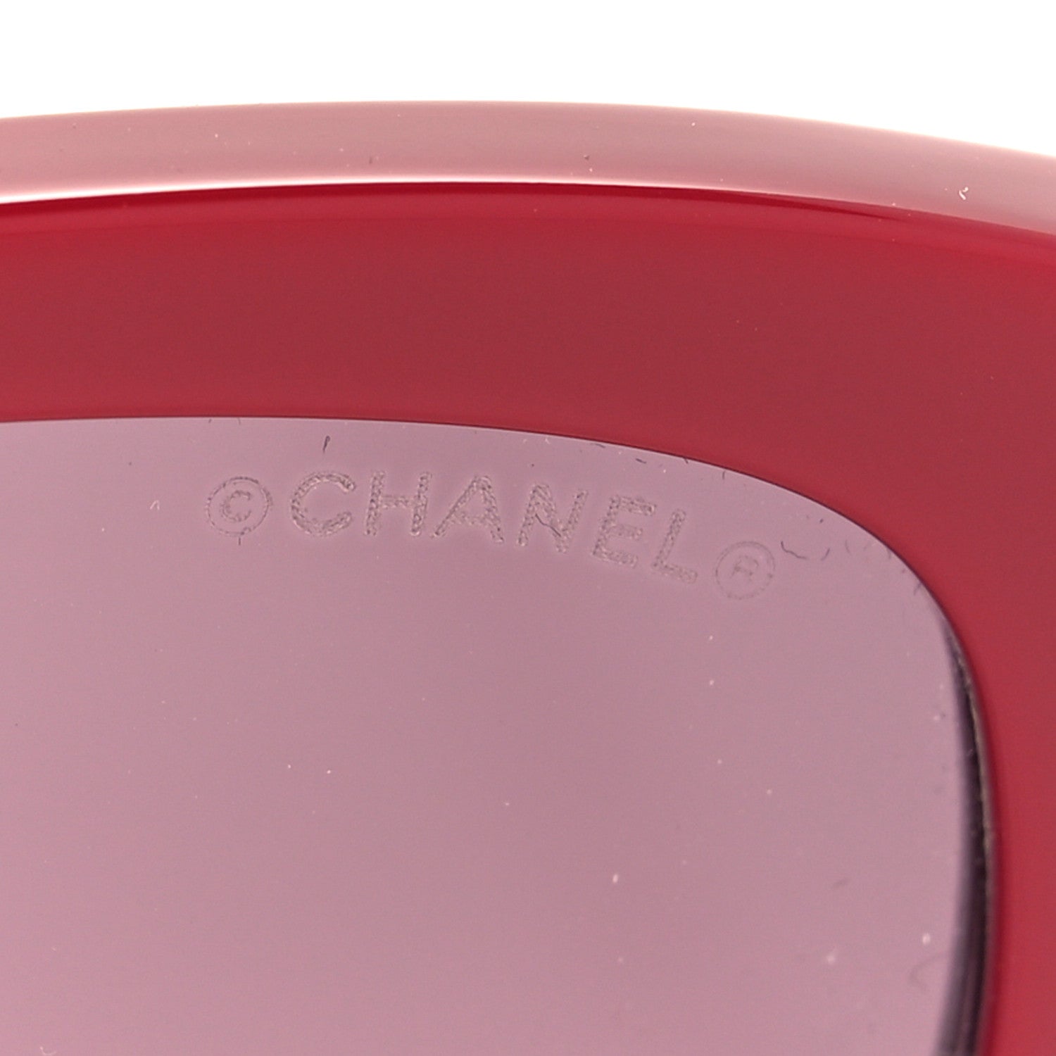Chanel Acetate Oval Sunglasses 5524-A Pink Red 7 of 9