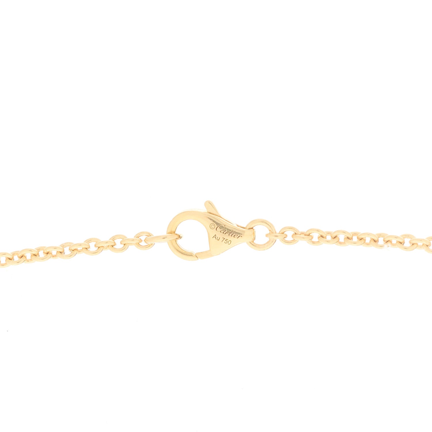 Cartier 18K Yellow Gold Interlocking LOVE Necklace 4 of 6
