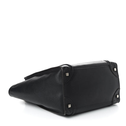 Celine Drummed Calfskin Mini Luggage Black 4 of 9