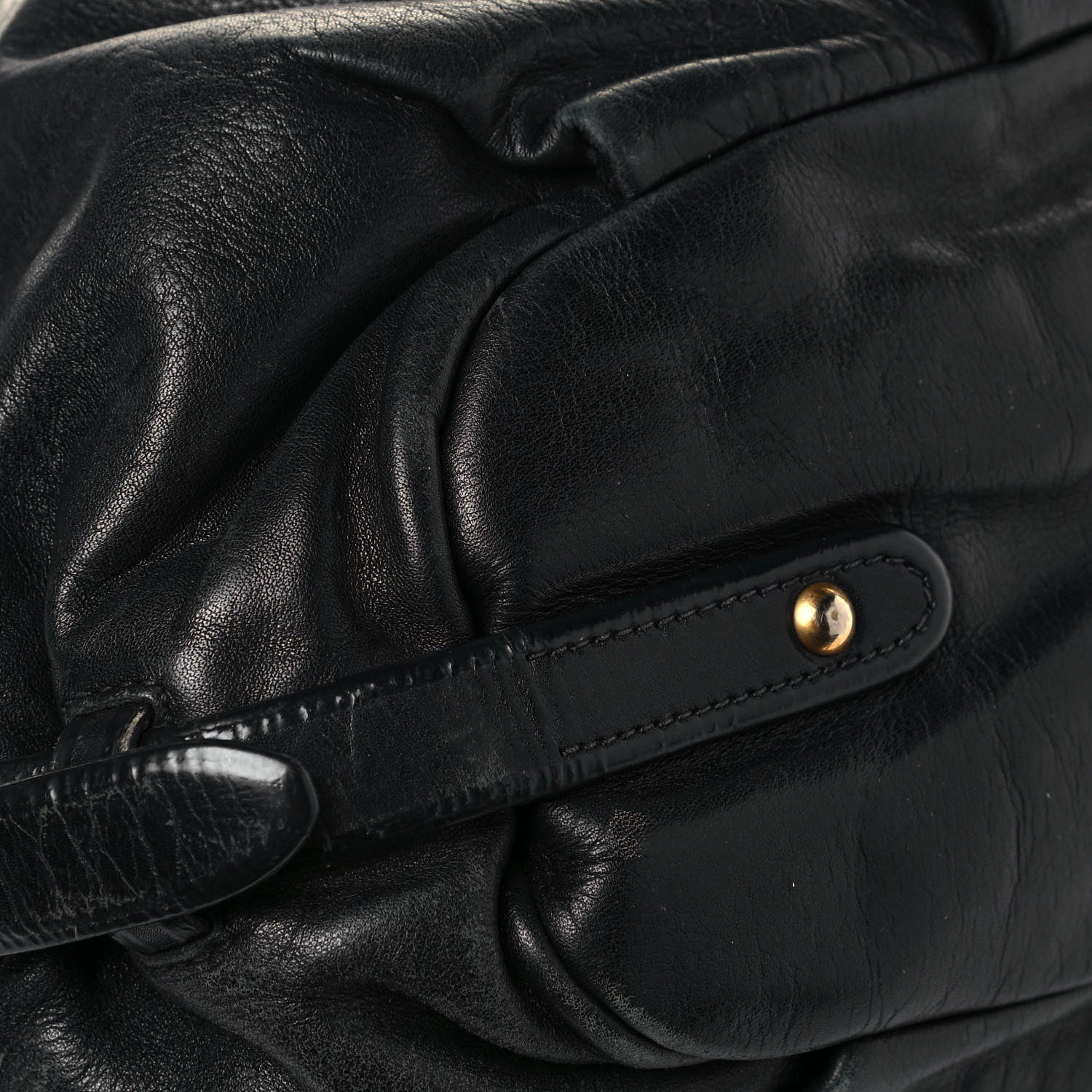 Prada Soft Calfskin Hobo Black 11 of 21