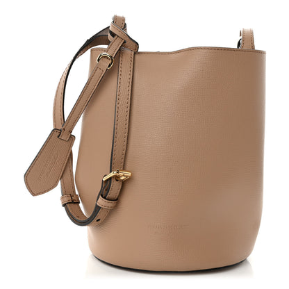 Burberry Calfskin Small Lorne Bucket Crossbody Natural 1 of 8