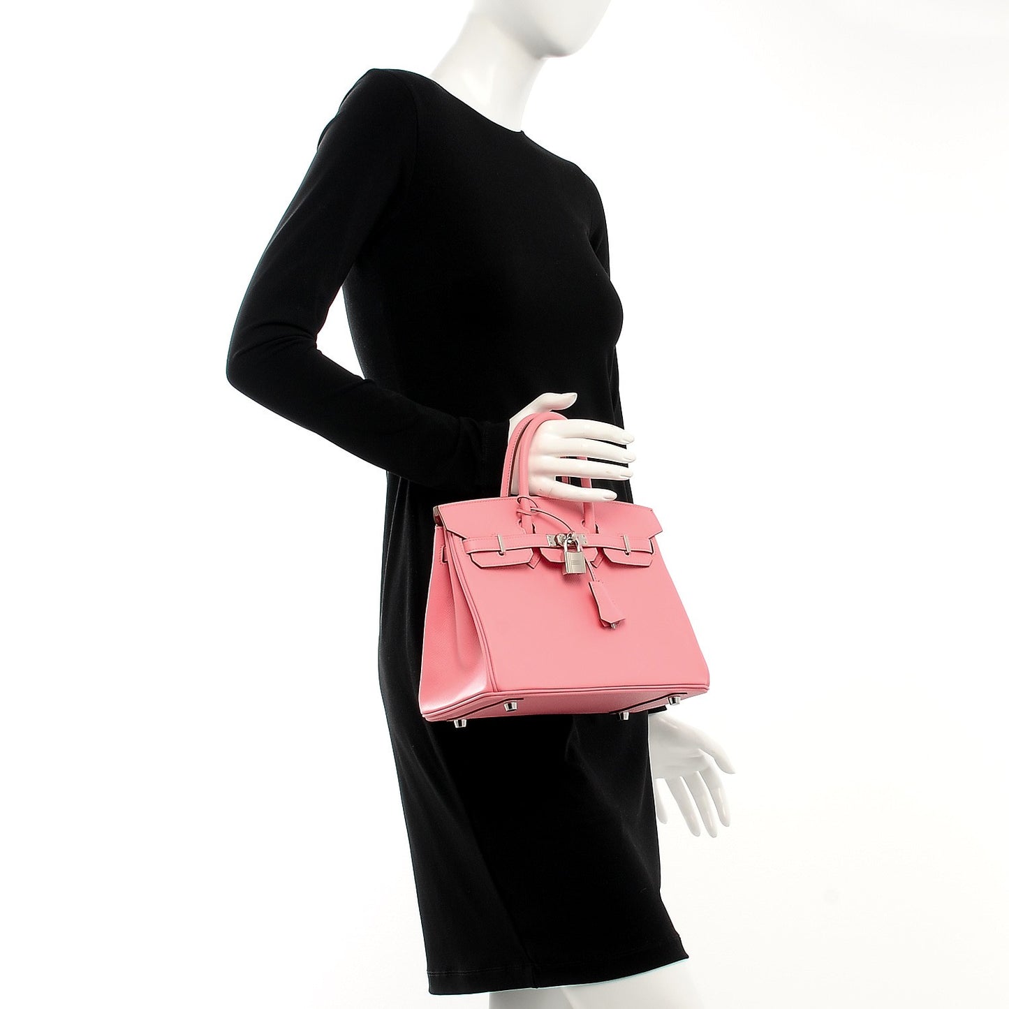 Epsom Birkin 25 Rose Confetti