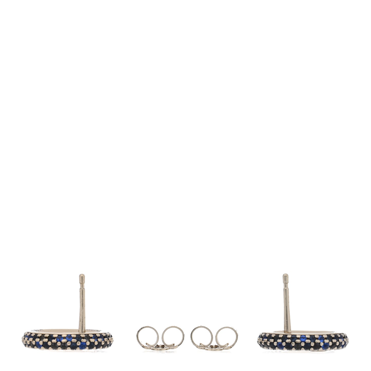 Metal Crystal Louise Tresor Earrings Gold Blue