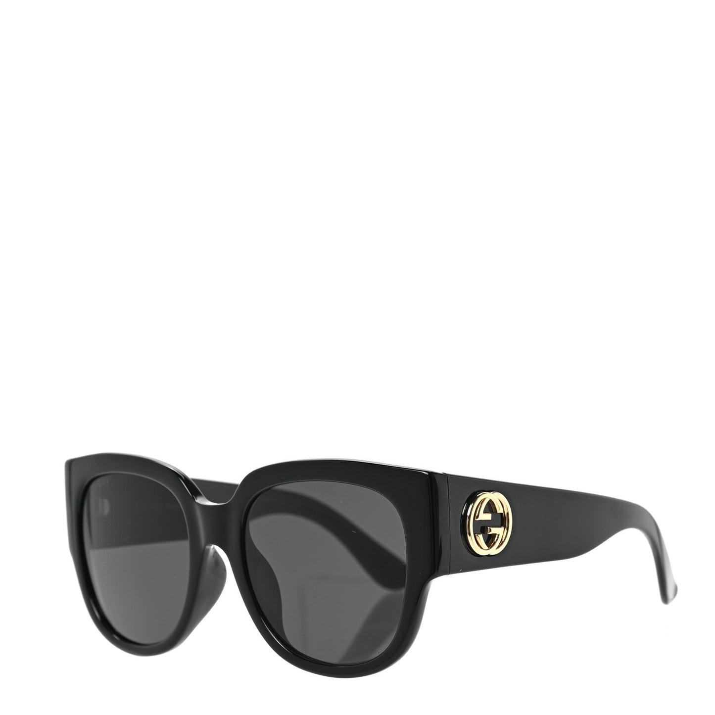 Acetate Square Frame Sunglasses GG0142SA Black