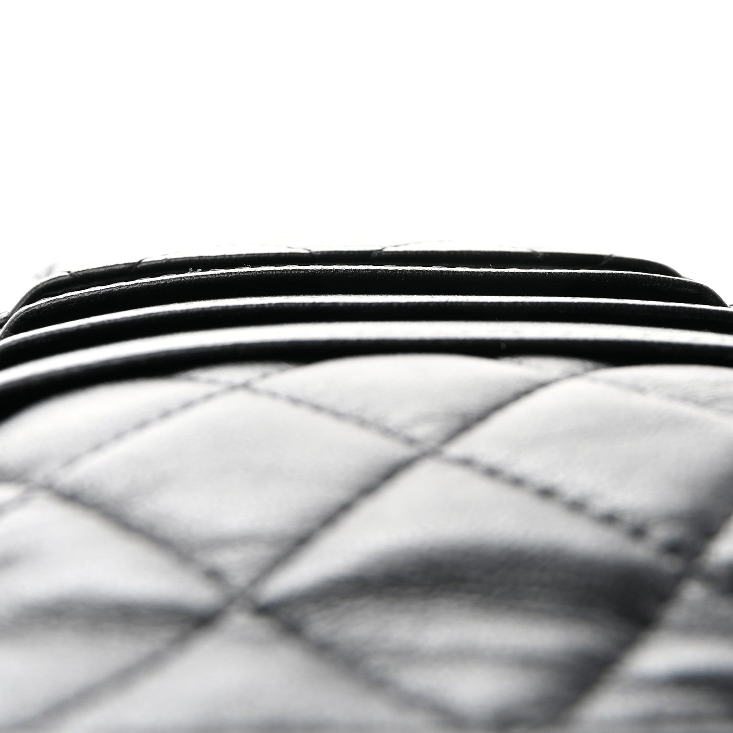 Chanel Lambskin Quilted Classic Flat Wallet Pouch Black 8 of 8