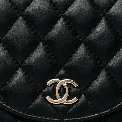 Chanel Lambskin Quilted Side Packs White Black 8 of 11