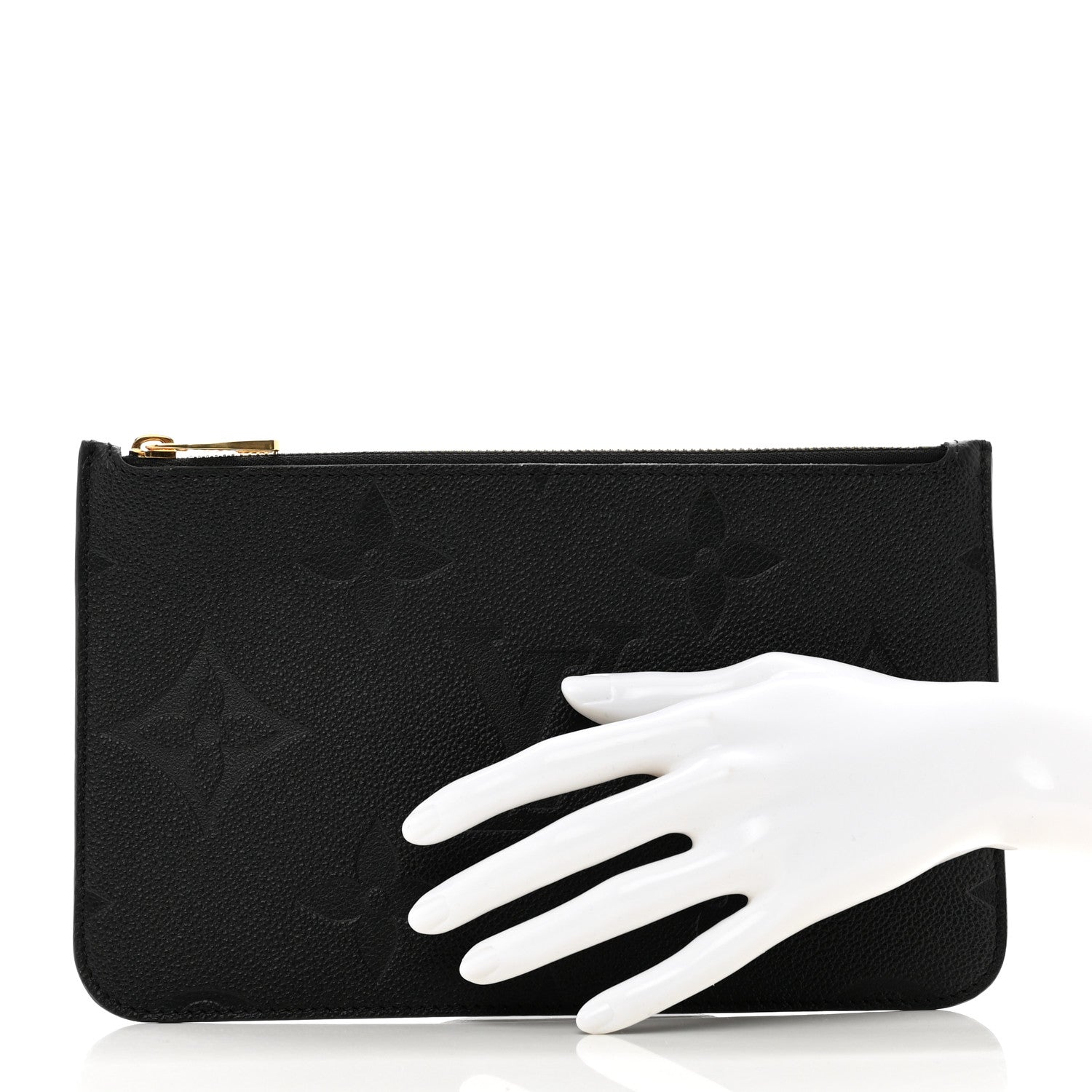 Louis Vuitton Empreinte Monogram Giant Neverfull MM Pochette Black 2 of 6