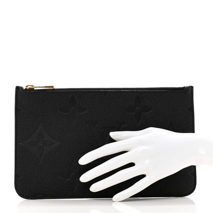 Louis Vuitton Empreinte Monogram Giant Neverfull MM Pochette Black 2 of 6