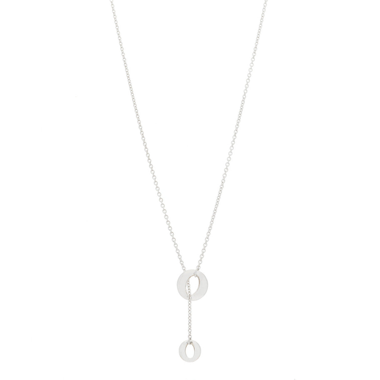 Tiffany Sterling Silver Elsa Peretti Sevillana Lariat Necklace 1 of 4