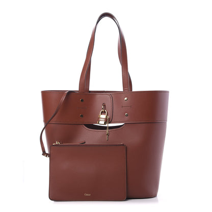 Chloe Smooth Grained Calfskin Medium Aby Tote Sepia Brown 1 of 10