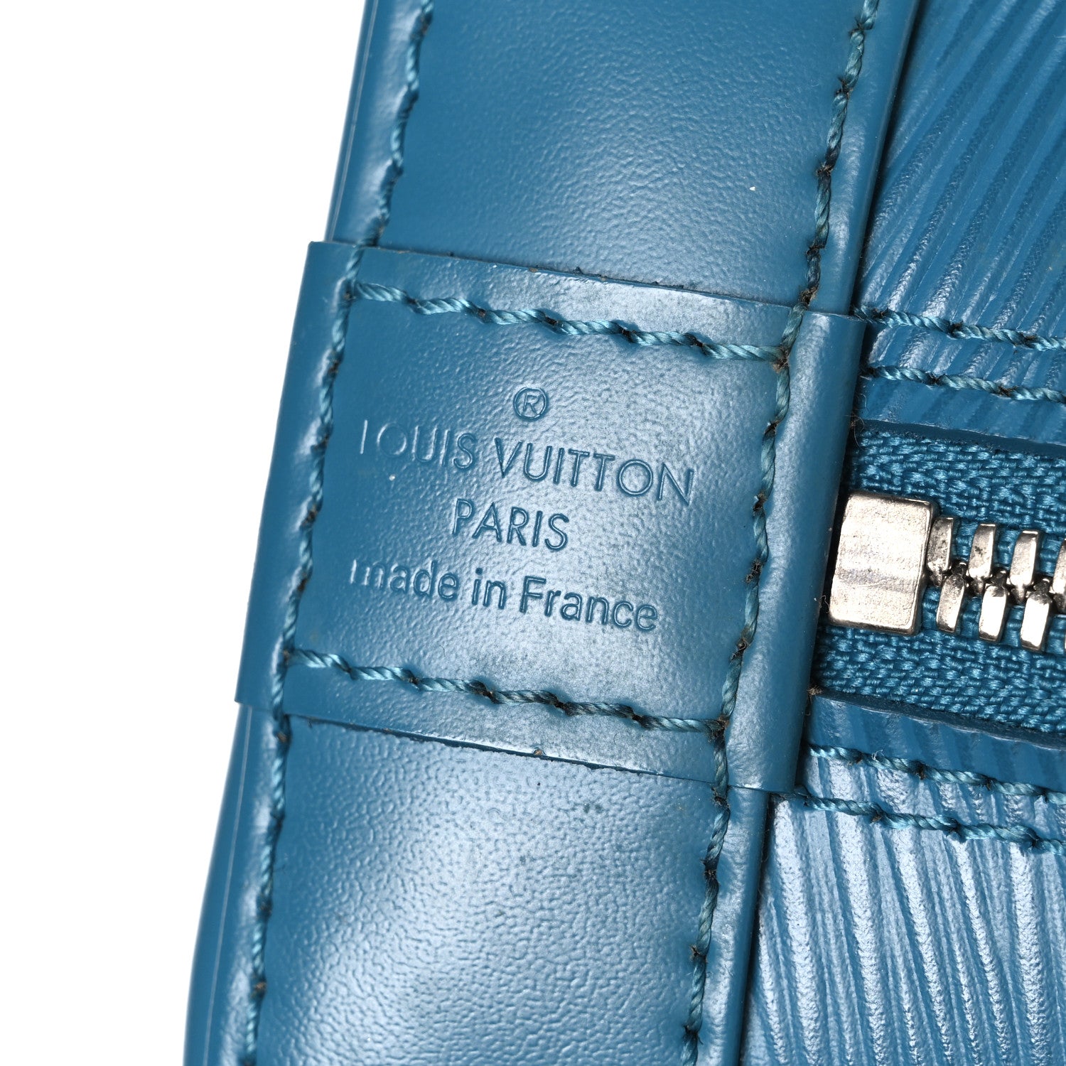 Louis Vuitton Epi Alma BB Cyan 5 of 9