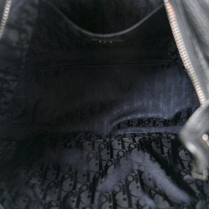 Christian Dior Grained Calfskin Saddle Soft Bag Black 5 of 11