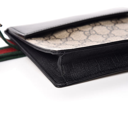 Gucci GG Supreme Monogram Web Belt Bag Black 9 of 13