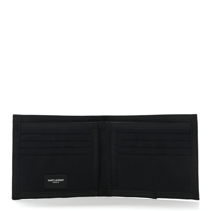 Saint Laurent Nylon Camouflage Buffalo Compact Wallet Kaki Black 5 of 7