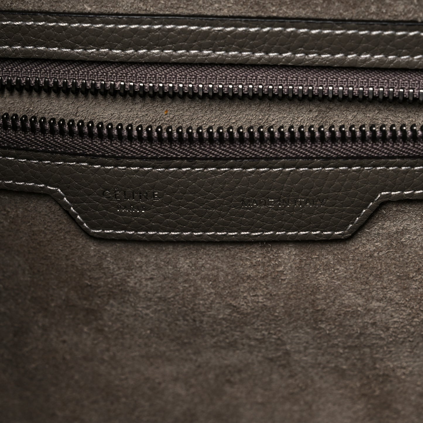 Drummed Calfskin Mini Luggage Souris
