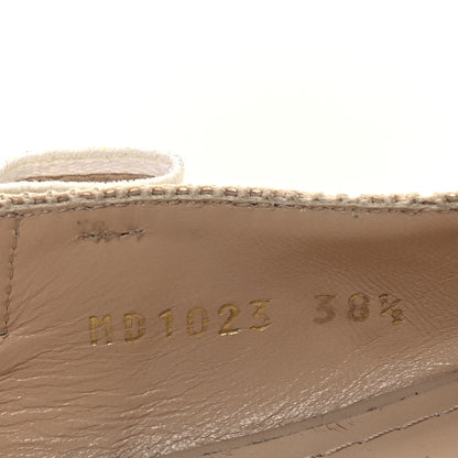 Christian Dior Technical Canvas Ribbon J'Adior Slingback Ballet Flats 38.5 Powder Nude 10 of 12