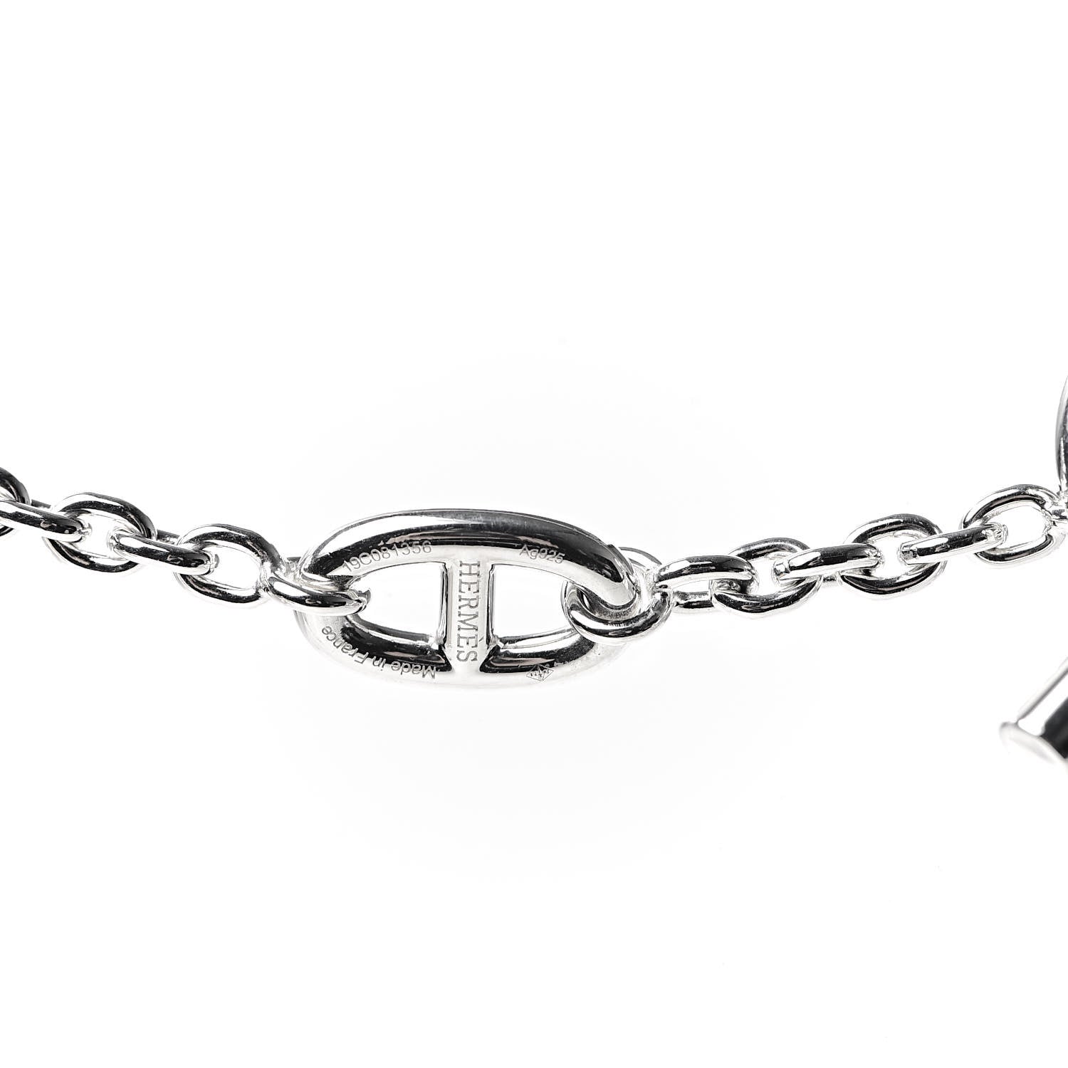Hermes Sterling Silver Farandole Necklace 160 4 of 6