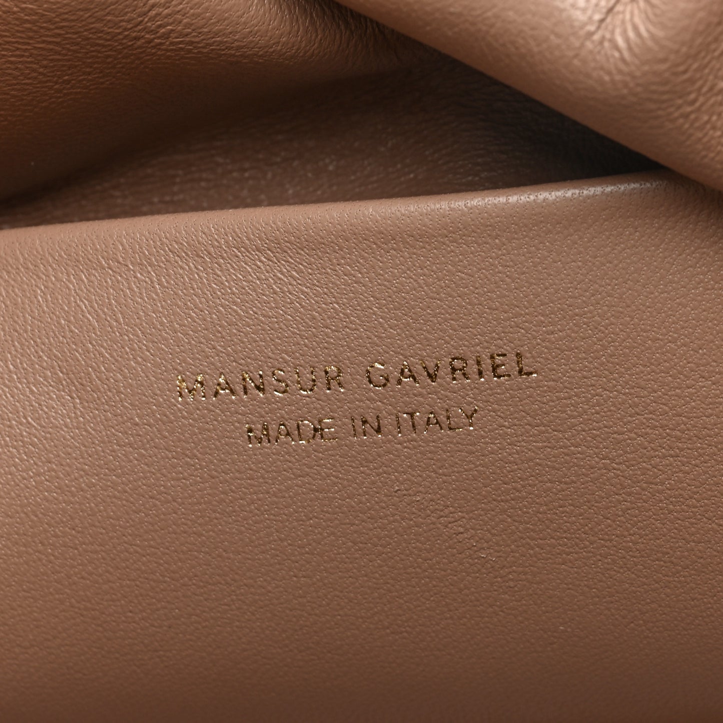 Lambskin Cloud Clutch Biscotto