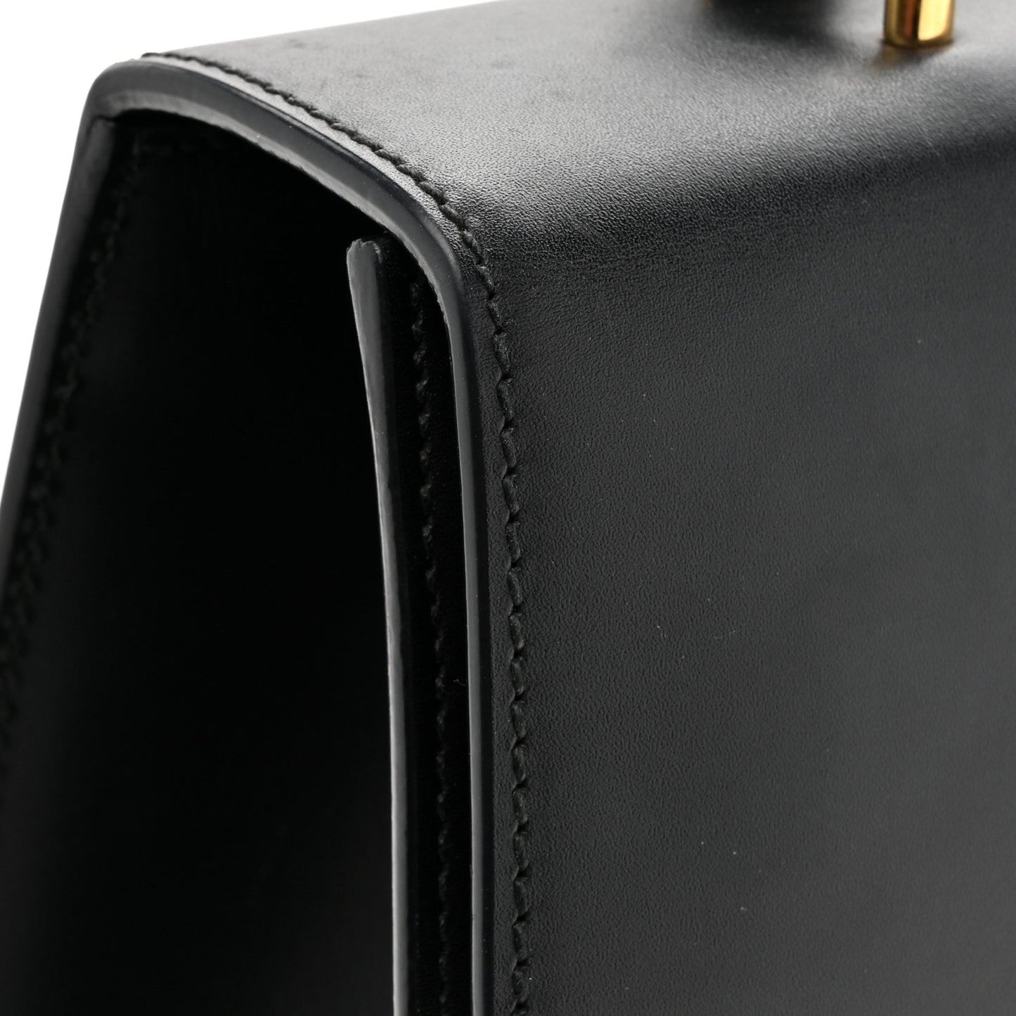 Calfskin Medium Sylvie Top Handle Bag Black