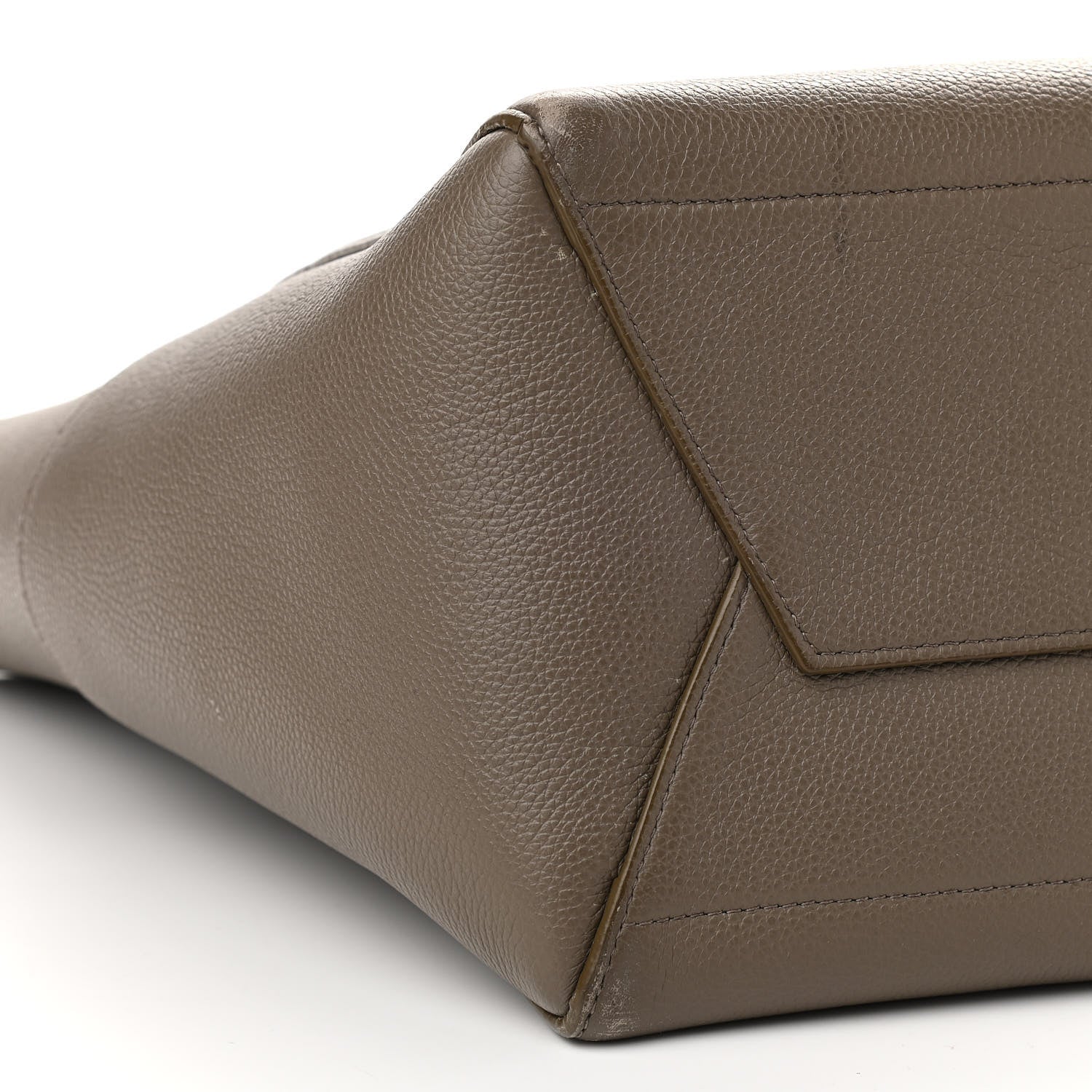 Celine Soft Grained Calfskin Sangle Bucket Bag Taupe 7 of 11