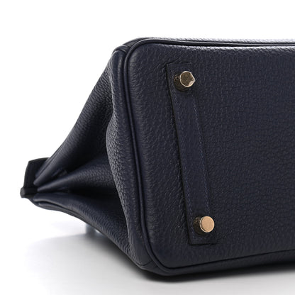 Hermes Togo Birkin 25 Bleu Nuit 7 of 9
