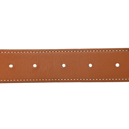 Hermes Swift Epsom 32mm H Belt 85 34 Gold Bleu Paon 4 of 8