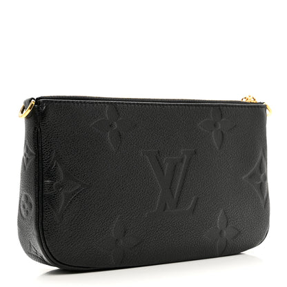 Louis Vuitton Empreinte Monogram Giant Multi Pochette Accessories Large Pochette Black 2 of 5