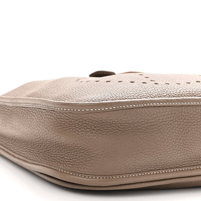 Hermes Taurillon Clemence Evelyne III PM Etoupe 9 of 12