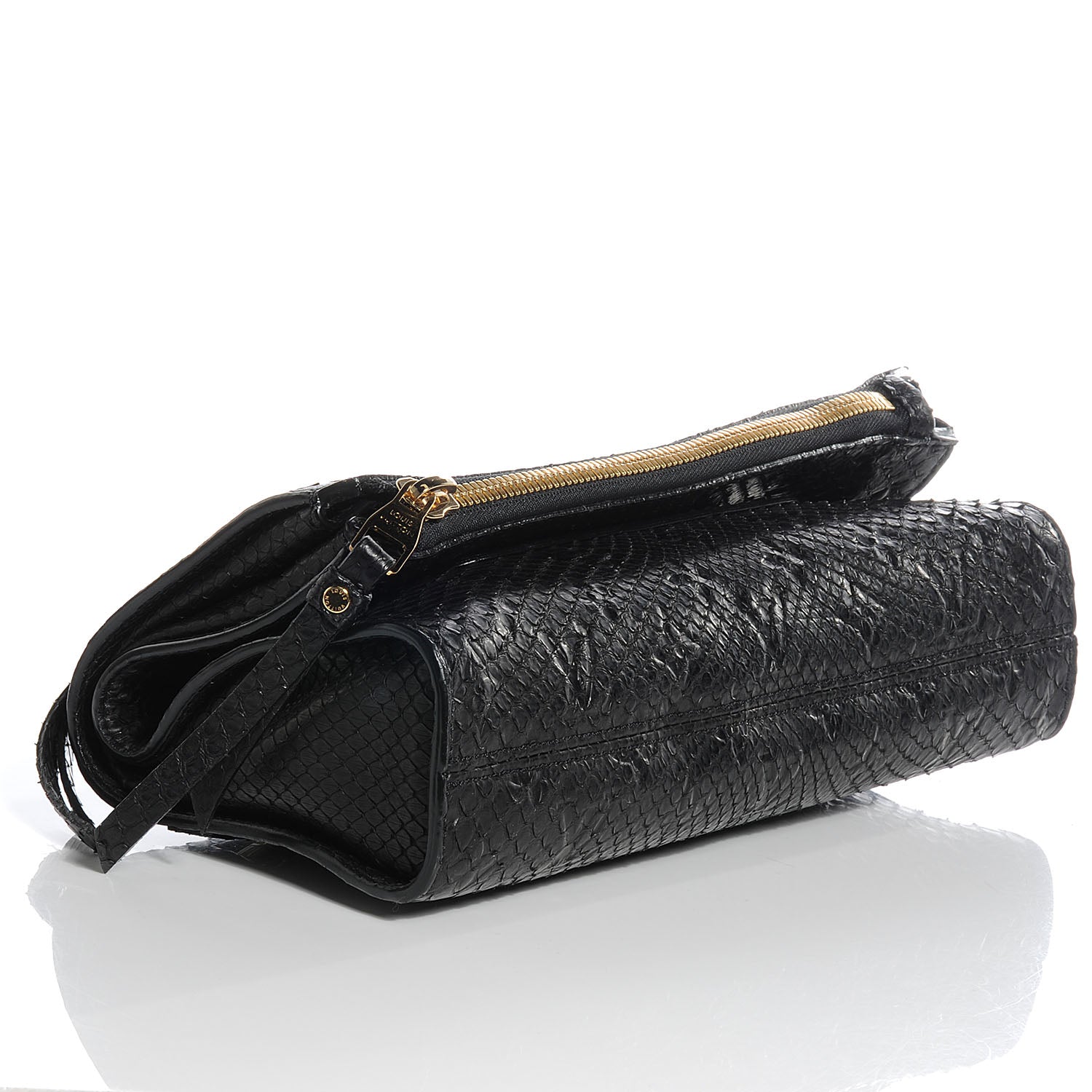 Louis Vuitton Python Petillante Clutch Black 4 of 8