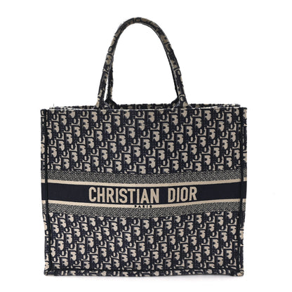 Christian Dior Oblique Large Book Tote Blue Multicolor 1 of 12