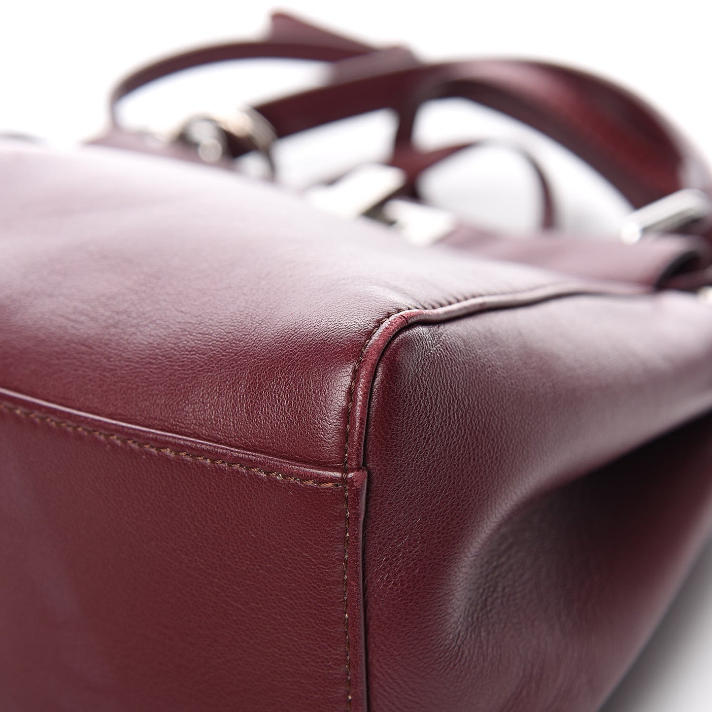 Nappa Mini Peekaboo Iconic Satchel Bordeaux