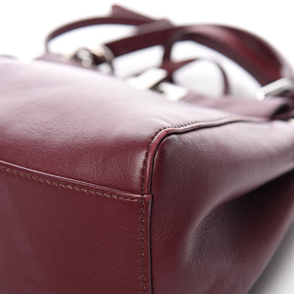 Fendi Nappa Mini Peekaboo Iconic Satchel Bordeaux 10 of 14