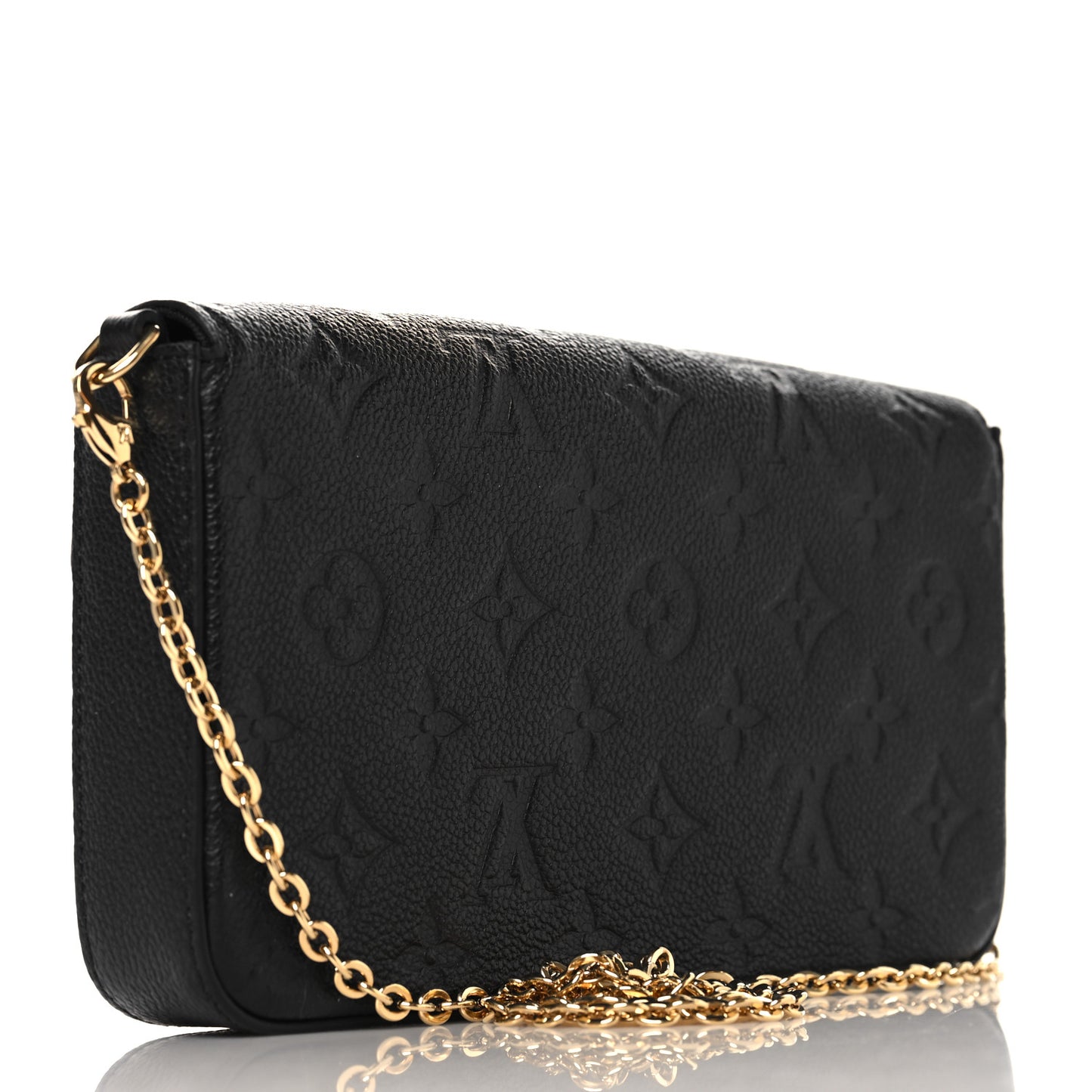 Empreinte Pochette Felicie Chain Wallet Black