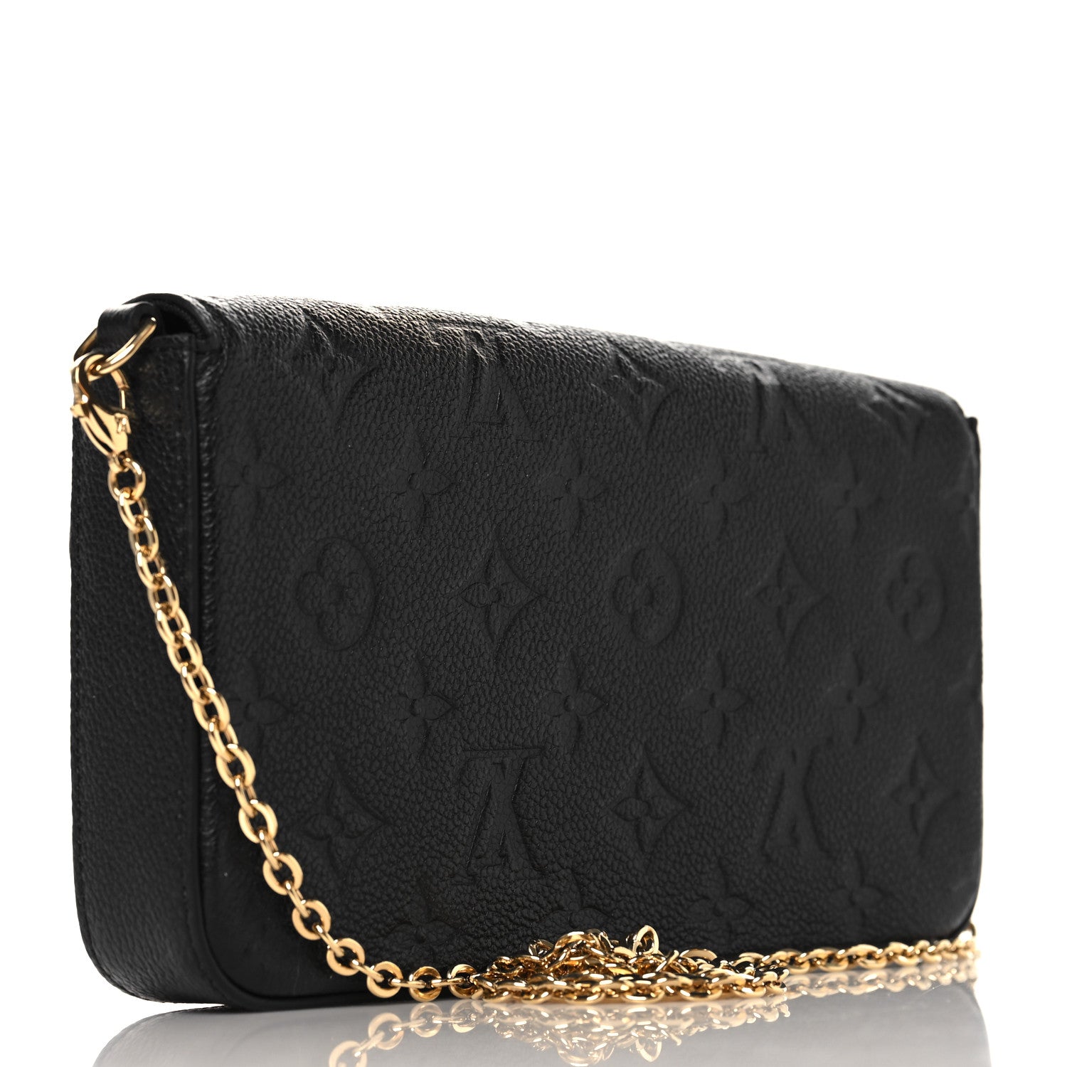 Louis Vuitton Empreinte Pochette Felicie Chain Wallet Black 4 of 11