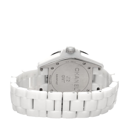Chanel Stainless Steel Ceramic 38mm J12 GMT Automatic Watch White 3 of 5