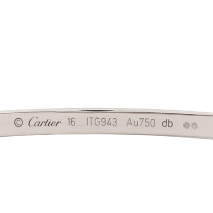 Cartier 18K White Gold Small LOVE Bracelet 16 3 of 3