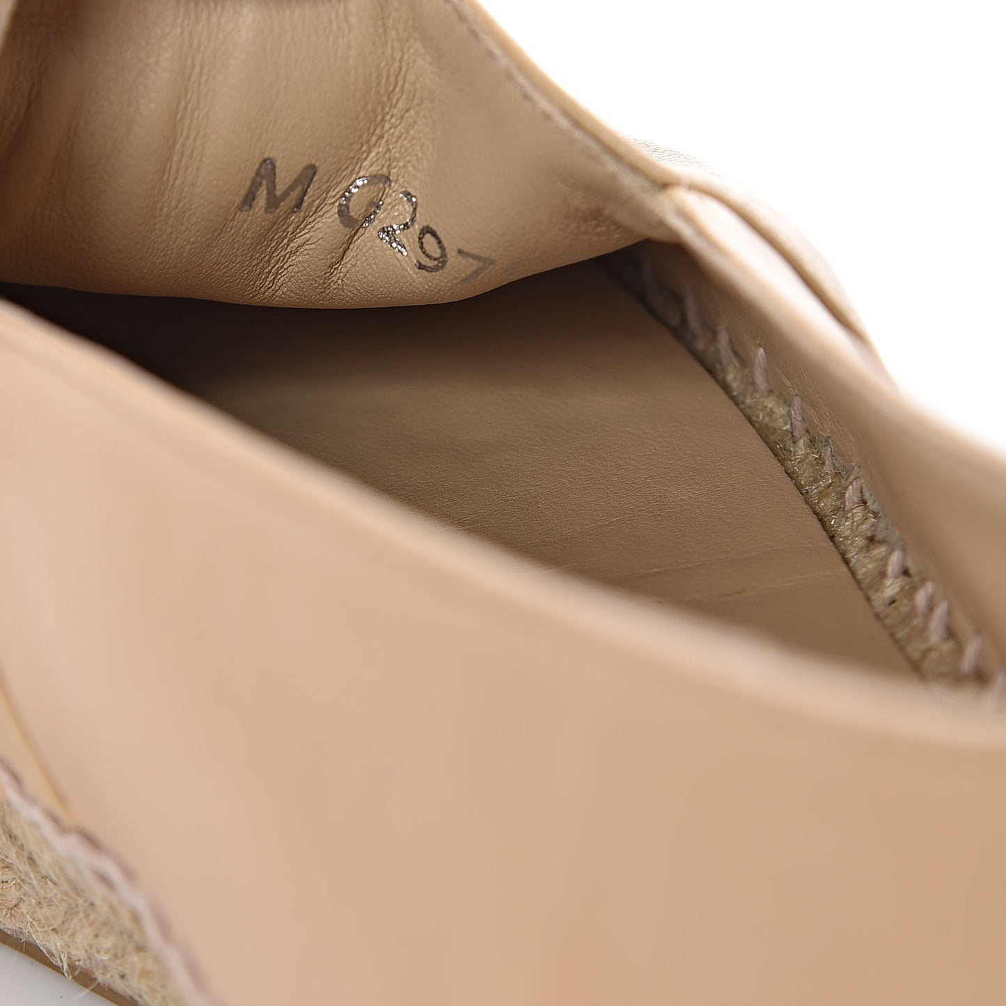 Lambskin CC Espadrilles 39 Beige Black